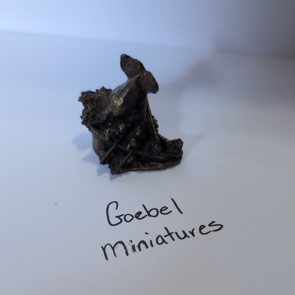 Bronze Goebel Miniatures Whale Boating Figure